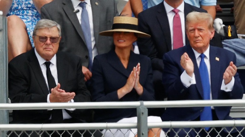 Melania Trump straw hat Barron's graduation May 2024