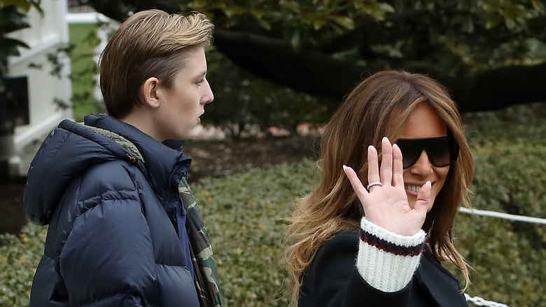 Barron and Melania Trump