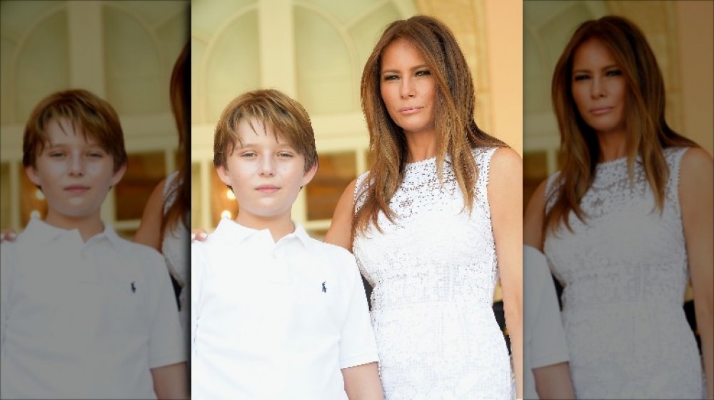 Melania and Barron Trump