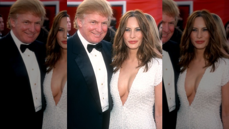 Donald Trump and Melania Trump at 2001 Oscars