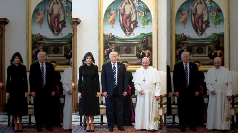 Melania Trump, Donald Trump, Pope Francis