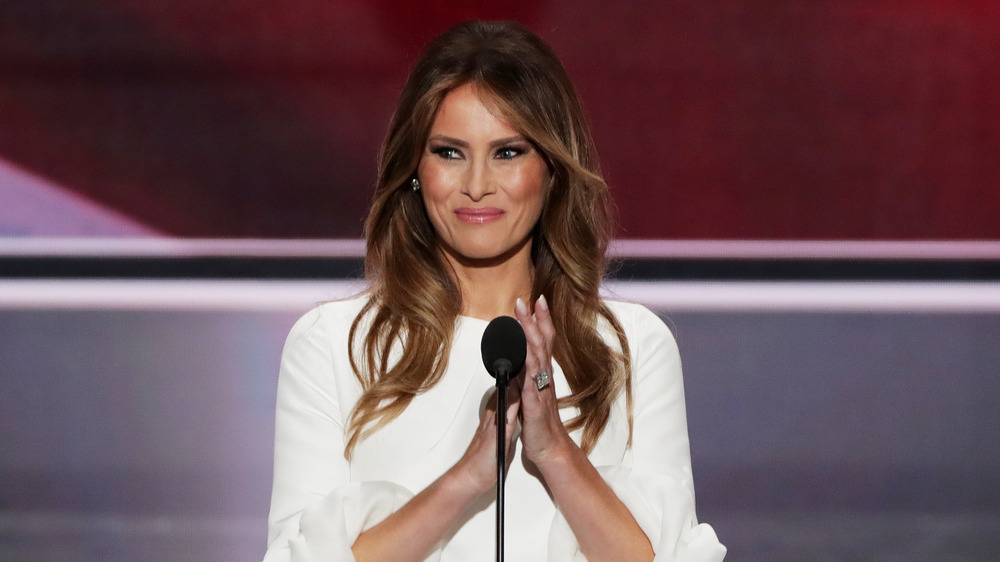 Melania Trump on stage