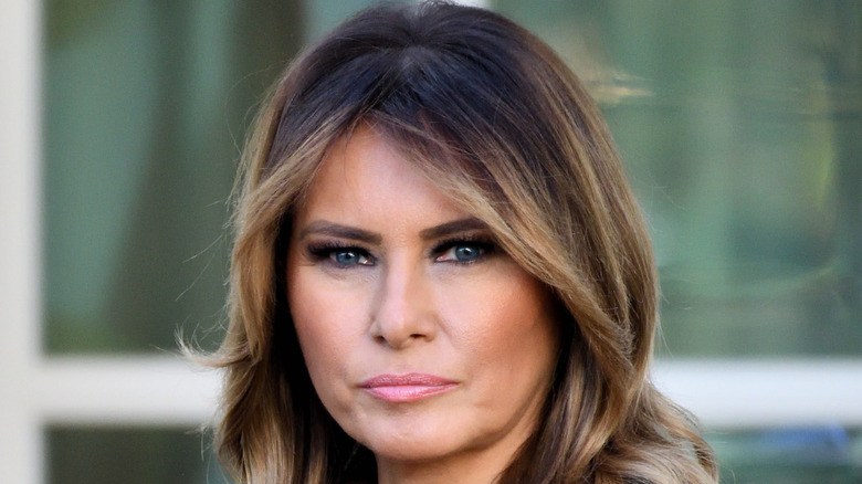 Melania Trump posing