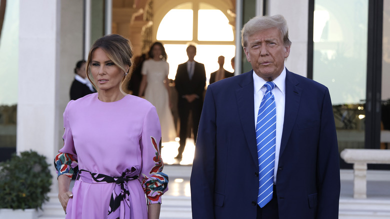 Donald Trump and Melania Trump at a fundraiser