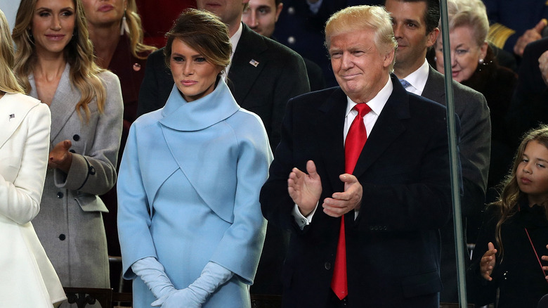 Donald and Melania Trump inauguration day