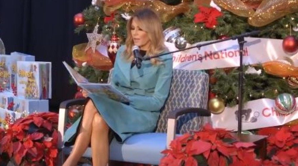 Melania Trump reading to children