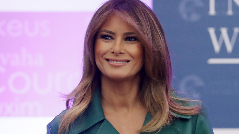 Melania Trump smiling