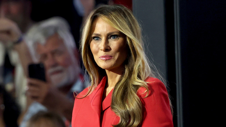 Melania Trump smirking