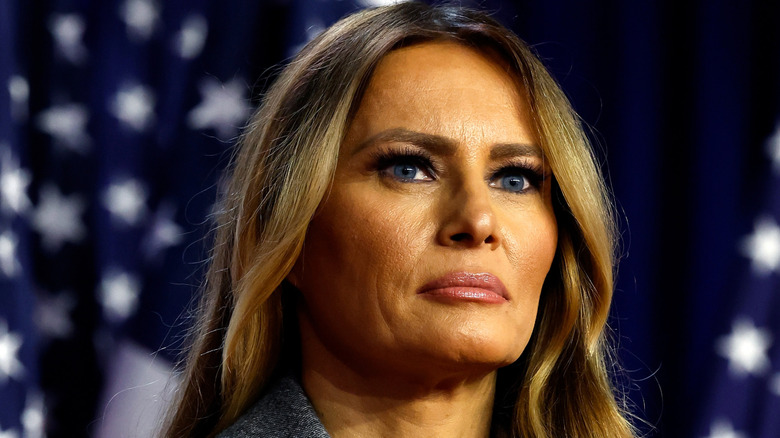 melania trump scowling