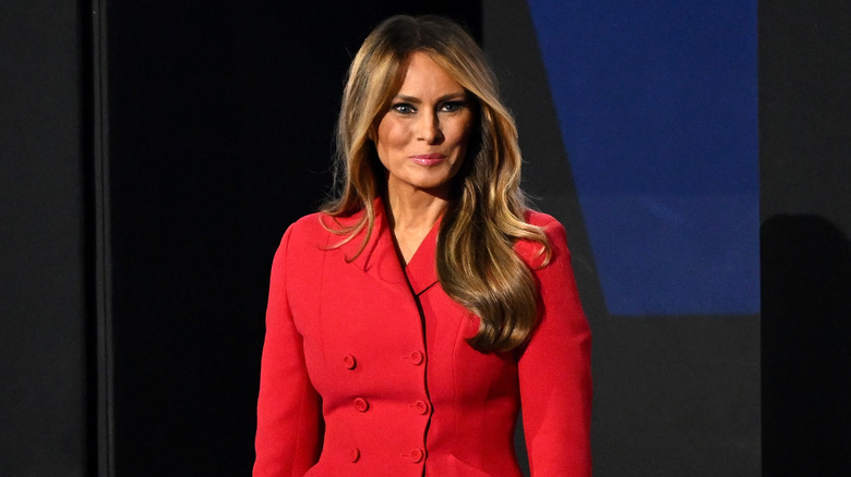 Melania Trump red suit 2024 RNC