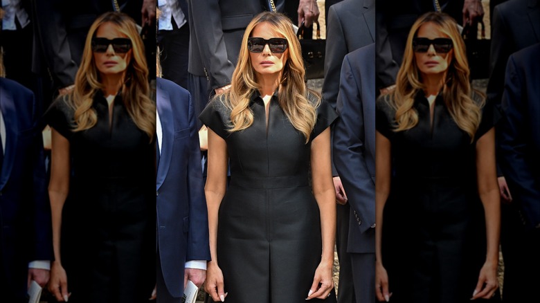 Melania Trump standing