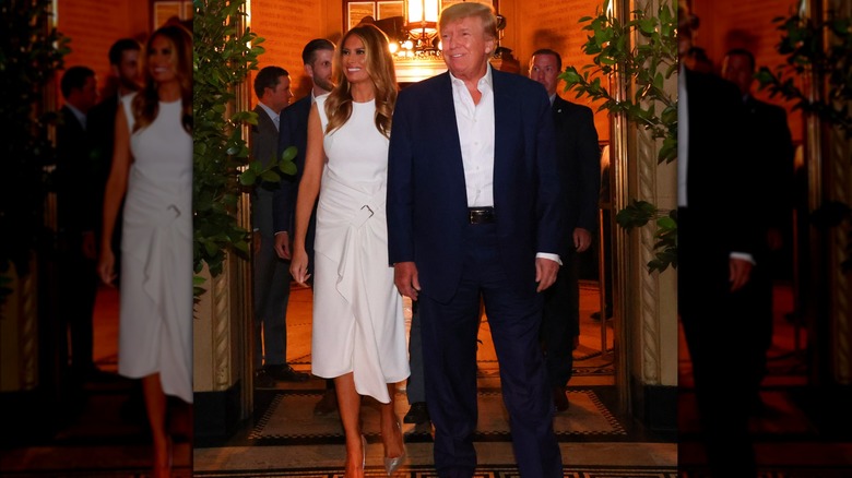 Melania and Donald Trump together