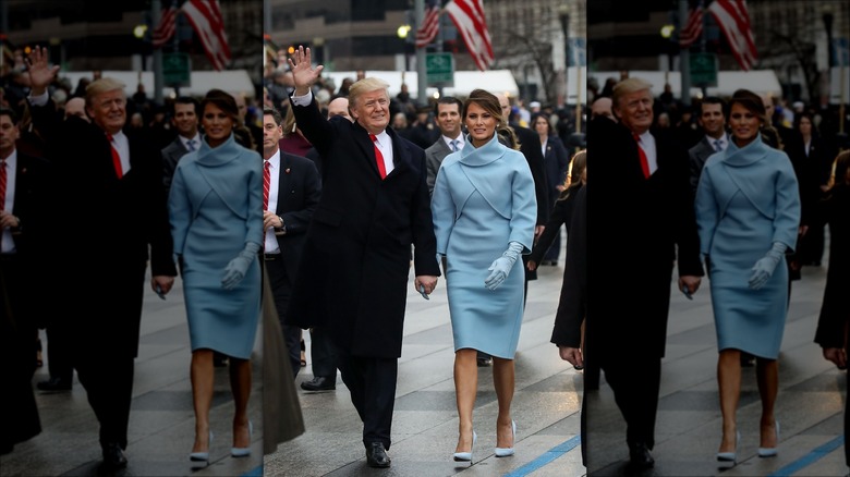 Melania Trump attends Trump's inauguration 