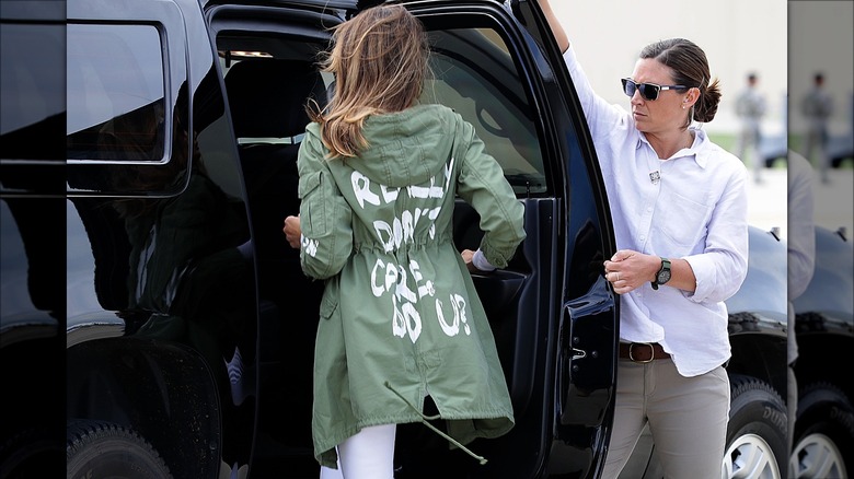 Melania Trump's infamous green jacket 