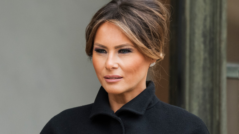 Melania Trump posing