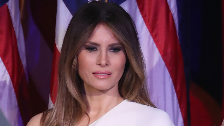 Melania Trump looking introspective