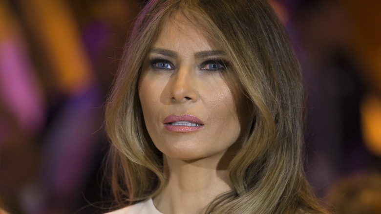 Melania Trump frowning