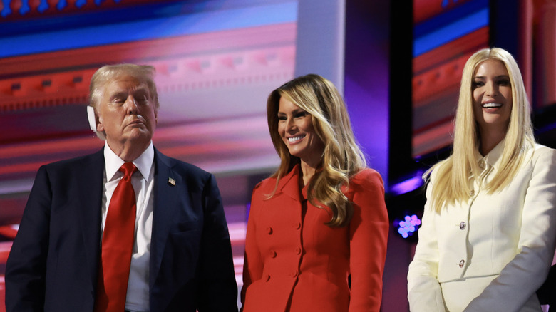 Donald Trump, Melania Trump, and Ivanka Trump