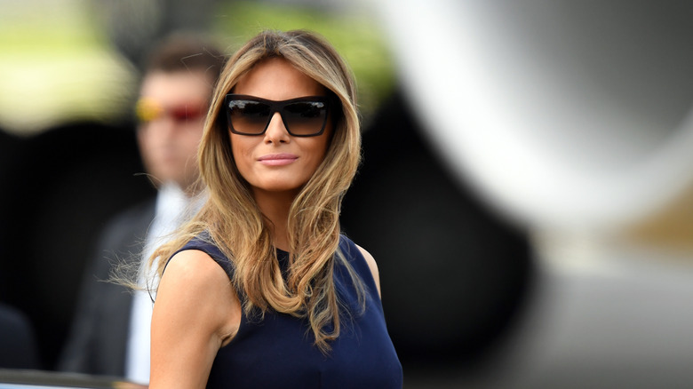 Melania Trump smiliing