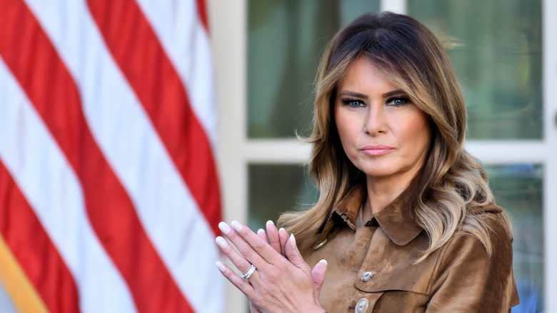 Melania Trump clapping