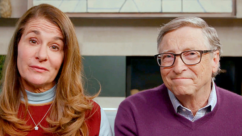 Bill and Melinda Gates during an interview