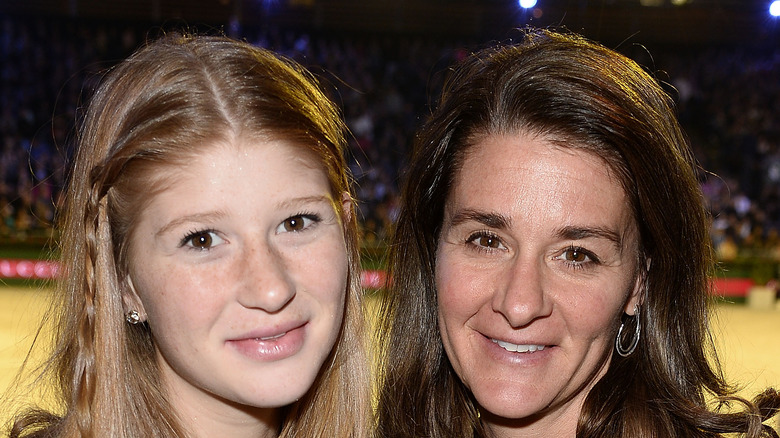 Jennifer Gates poses with her mother Melinda