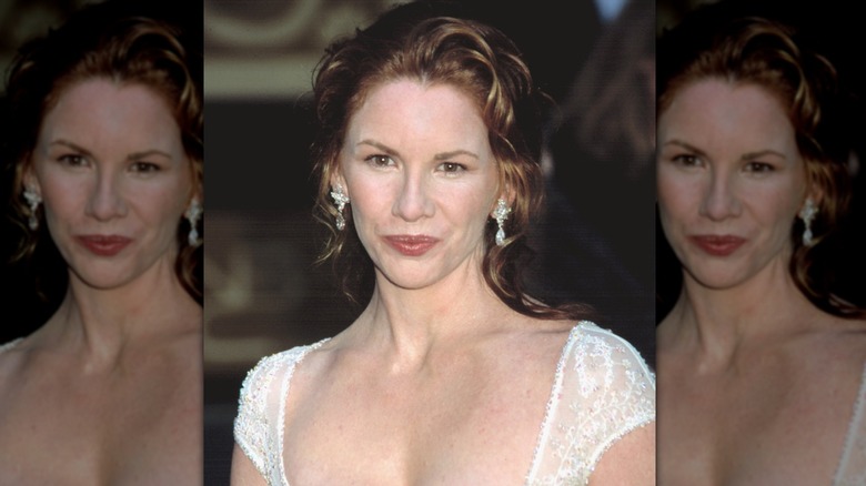 Melissa Gilbert wearing white