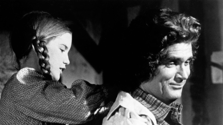 Melissa Gilbert and Michael Landon