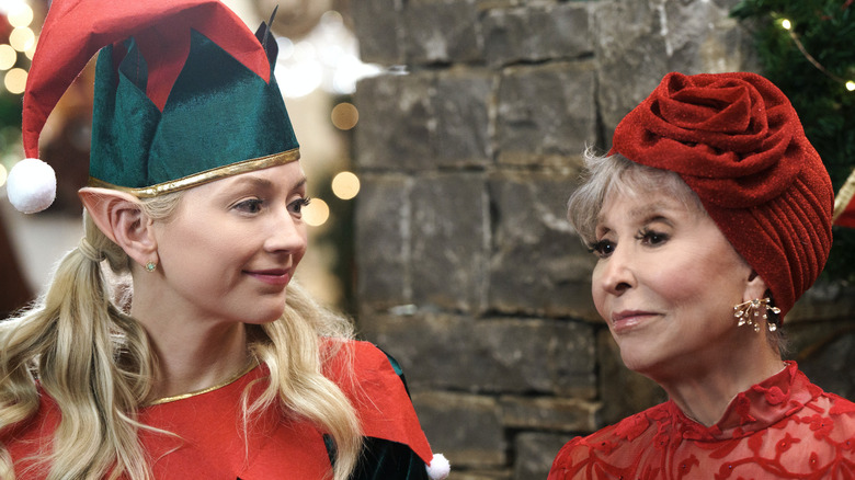 Emily Kinney and Rita Moreno in Santa Bootcamp