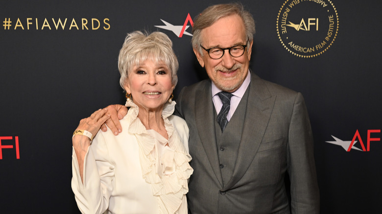 Rita Moreno and Steven Spielberg