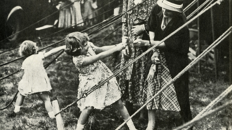 Young Elizabeth and Margaret