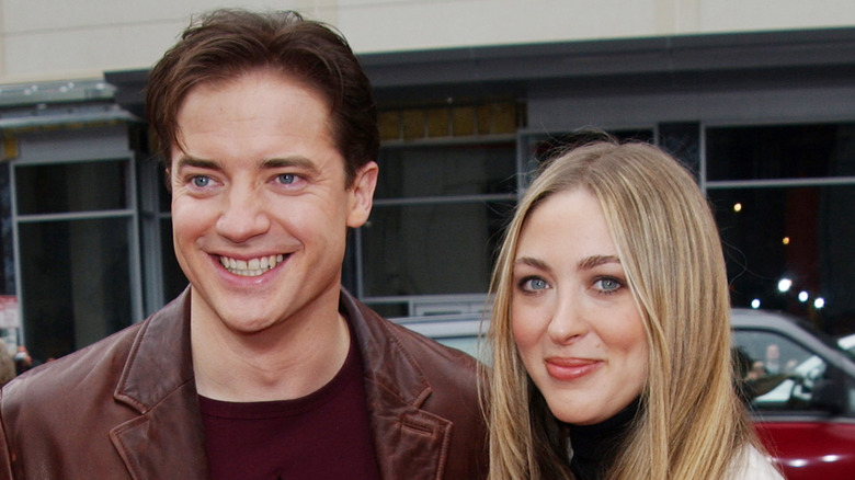 Brendan Fraser with Afton Smith