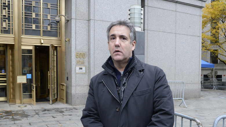 Michael Cohen outside of court