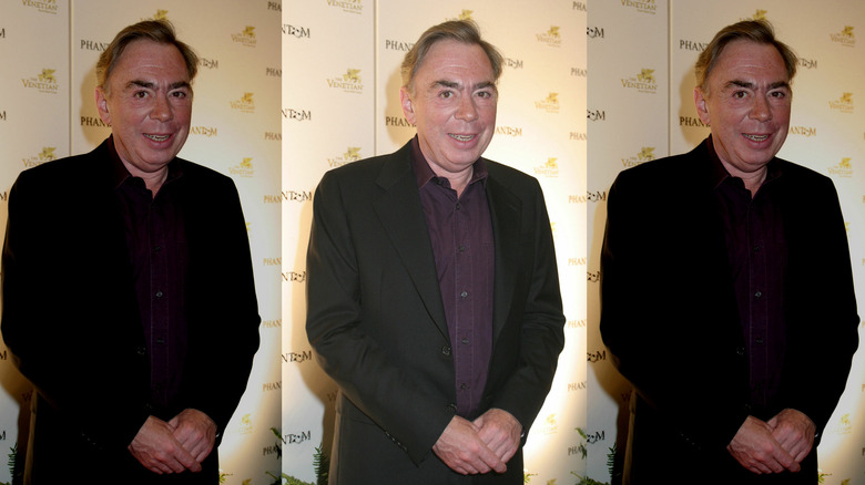 Andrew Lloyd Webber grinning