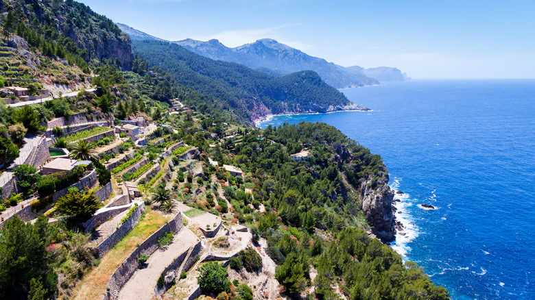 The Tramuntana mountains in Majorca