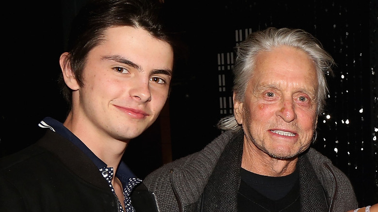 Dylan Douglas and Michael Douglas