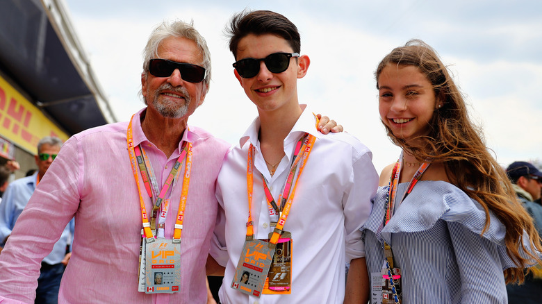 Michael Douglas with his kids