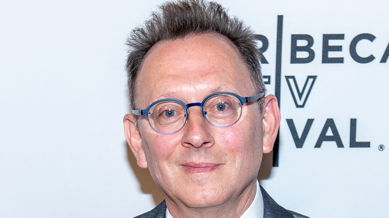 Michael Emerson smiling for press