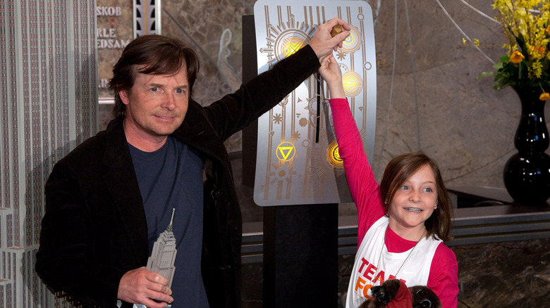 Michael J. Fox and his daughter Esme Fox