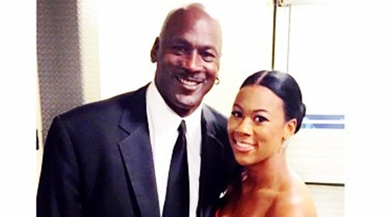 Jasmine Jordan and dad Michael Jordan