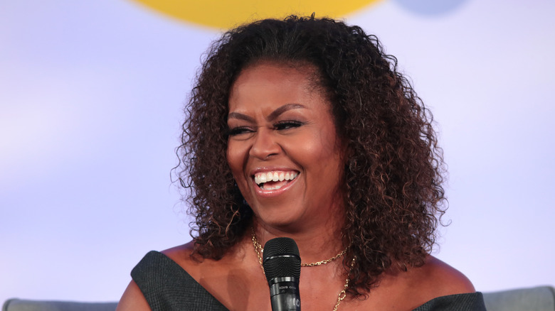 Michelle Obama laughing