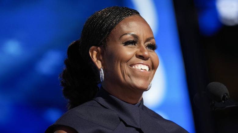 Michelle Obama smiling