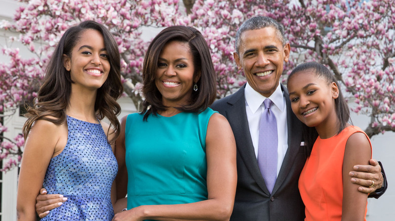 Michelle Obama with family