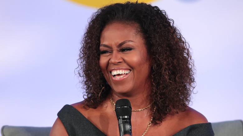 Michelle Obama laughing