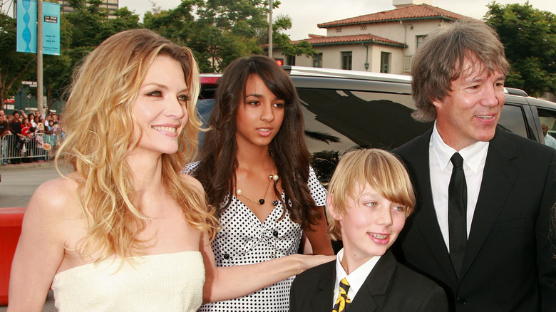 Claudia Pfeiffer and her family at the premiere of "Hairspray"