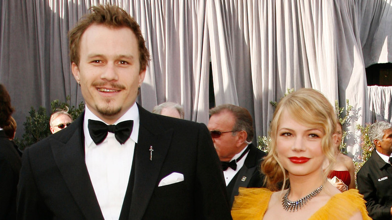 michelle williams with heath ledger