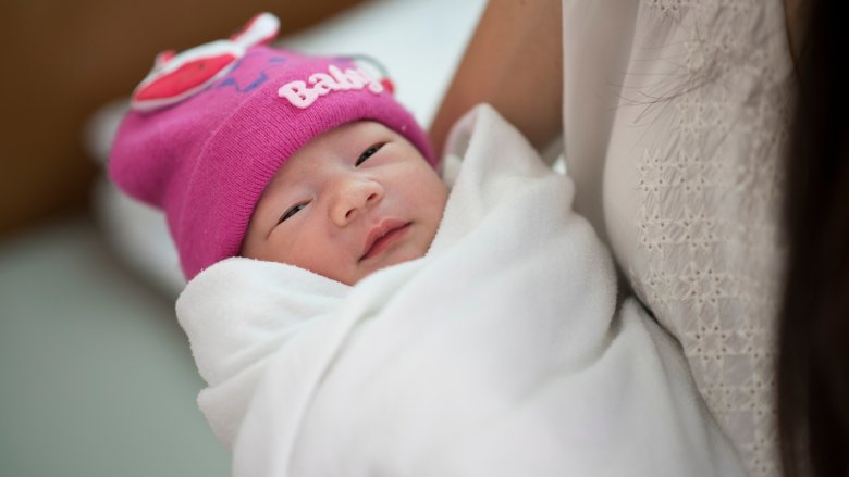 newborn baby girl