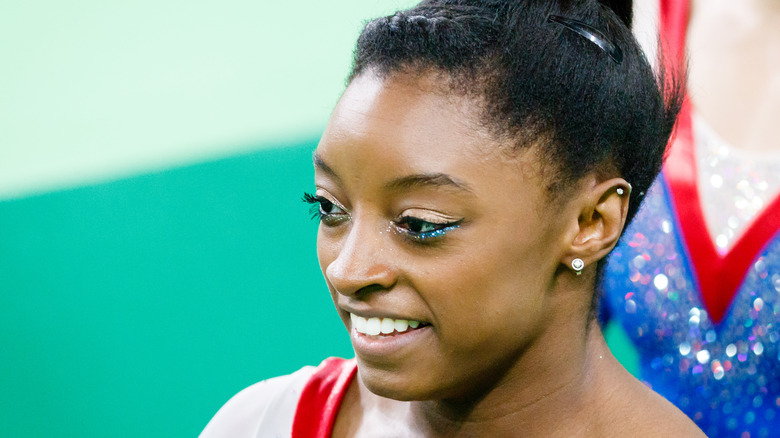 Simon Biles smiling