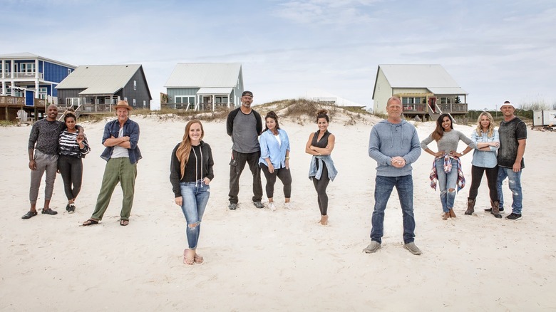 Mike Holmes and the cast of Battle on the Beach