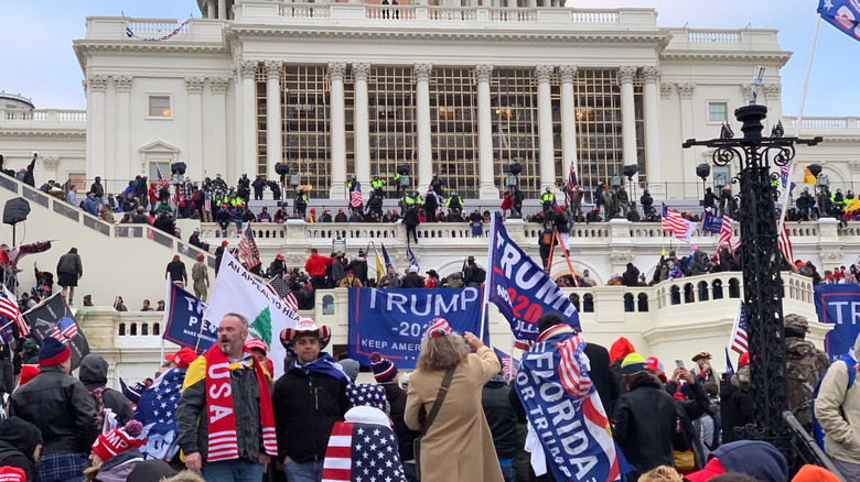 Protesters at US Capitol January 6 2021